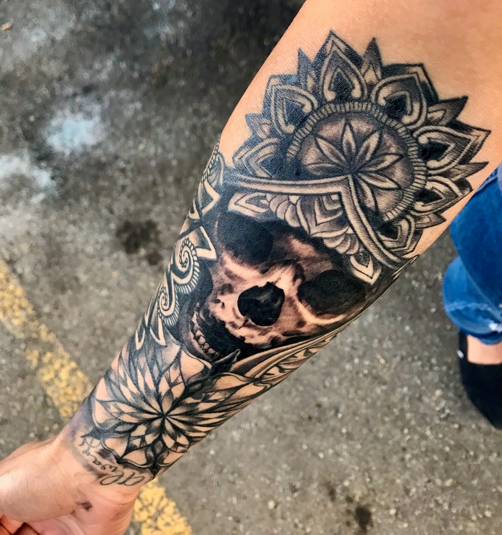 Black and grey tattoo