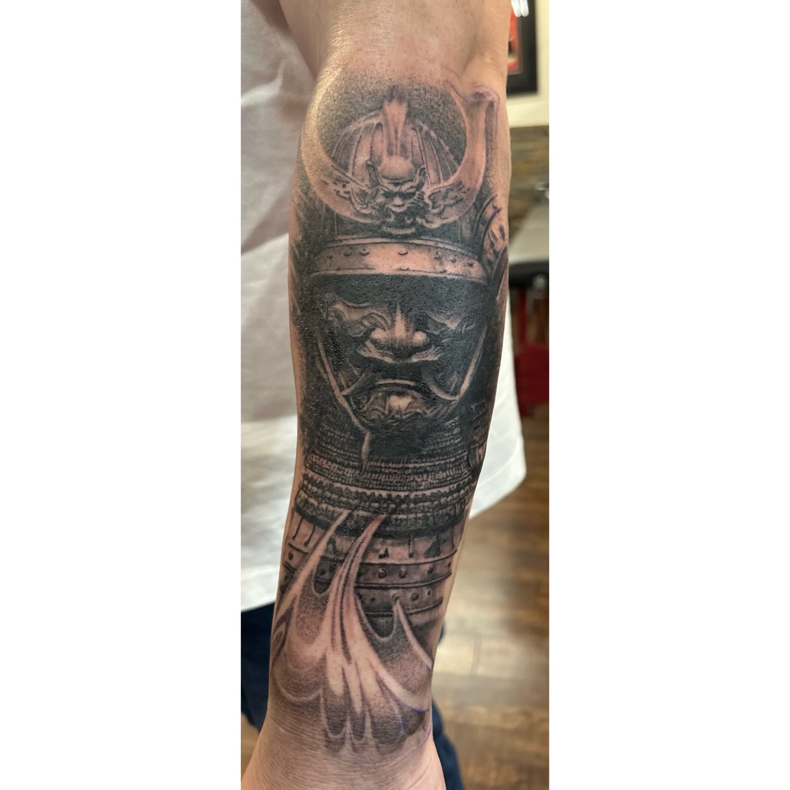 Black and grey realism tattoo